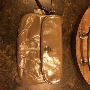 Iridescent Coach Clutch